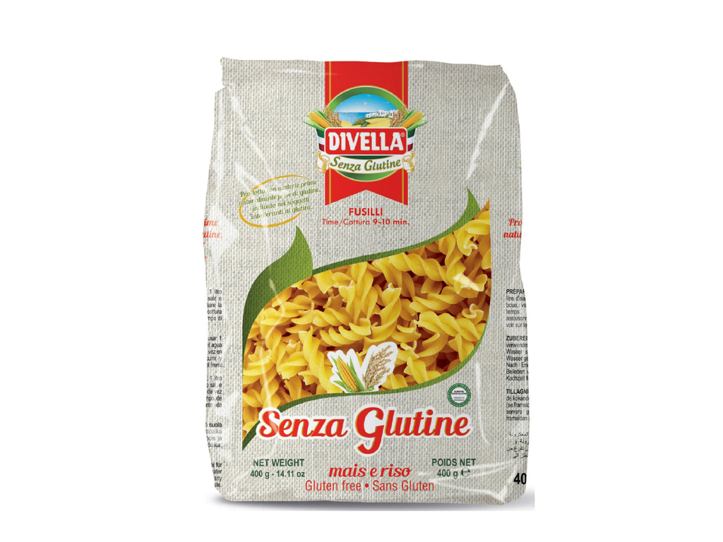Pastaskruer Fusilli Glutenfri 400 gr