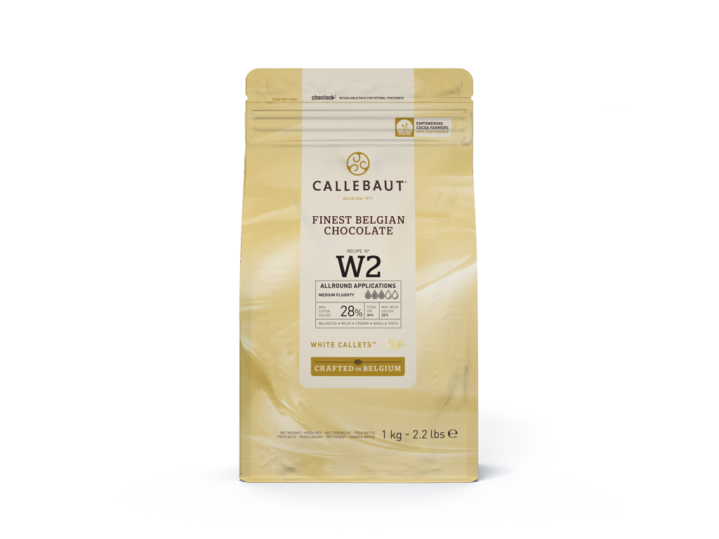 Callebaut Hvid chokolade 28%  W2 1 kg