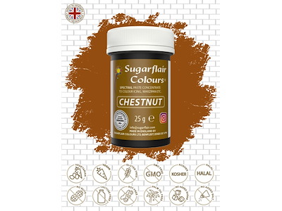 Farvepasta Chestnut/Kastanjebrun 25 g