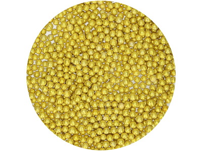 Sukkerperler yellow guld metal 80 g 
