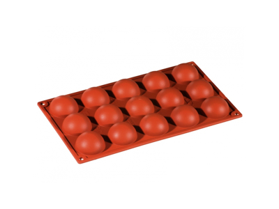 Silikoneform halvkugle 50x23mm
