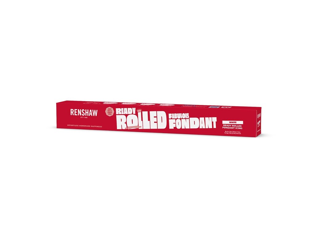 Udrullet fondant hvid 450 g