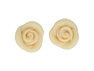 Marcipanroser neutral Ø2,5 cm 6 stk