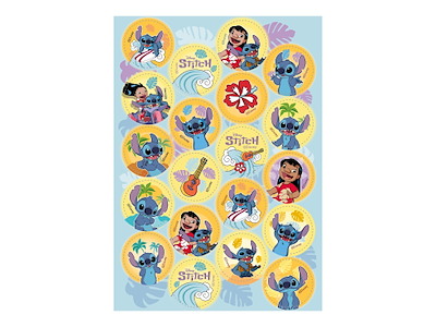 Vaffelprint Stitch Ø3,4 cm 20 stk