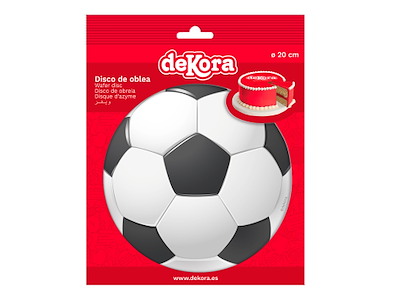 Vaffelprint Fodbold Ø20 cm