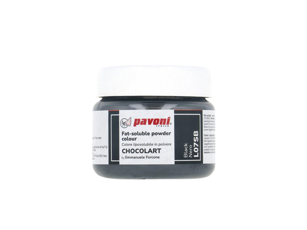 Farvepulver sort 40 g, fedtopløselig
