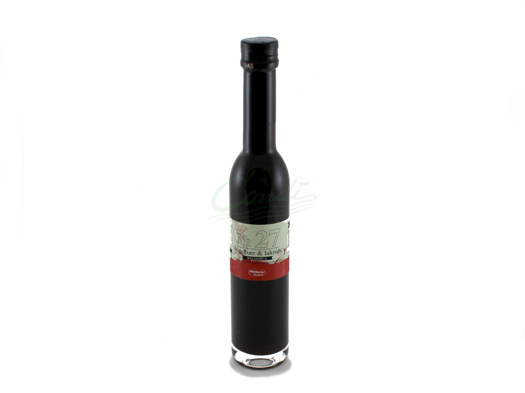 Hindbær & Lakrids Creme Balsamica eddike fra Hinberg and Vanilla 250 ml