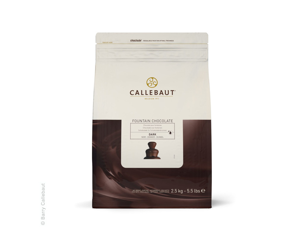 Callebaut fontænechokolade mørk 2,5 kg
