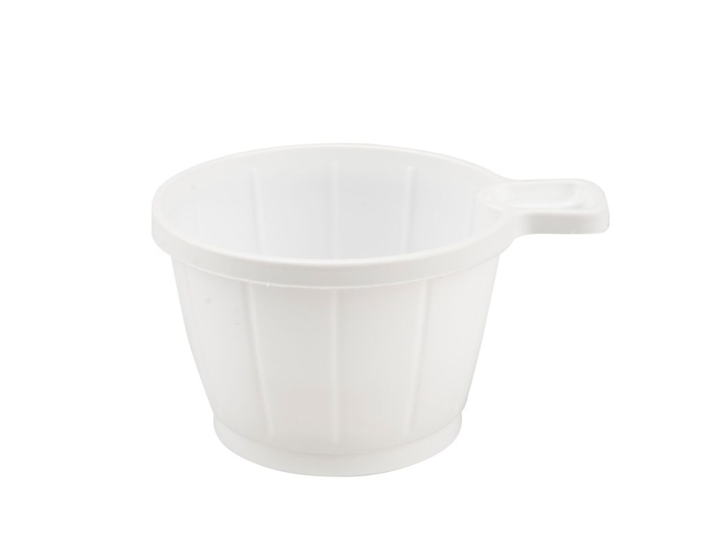 RESTSALG Kaffekop hvid plast 25 stk