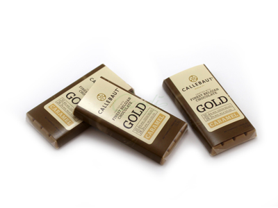 Pladechokolade Callebaut Gold 75 stk af 13,5 gr