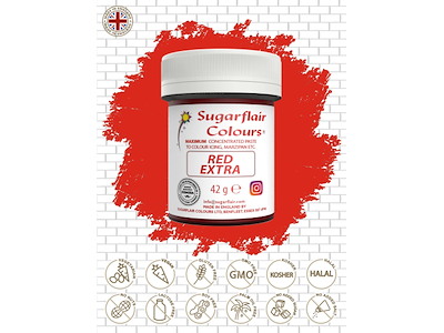 Farvepasta Rød Extra 42 g