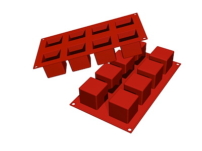Silikoneform cube