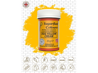 Farvepasta Egg Yellow/Æggegul 25 g