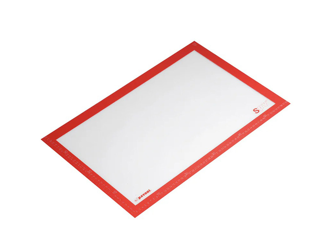 Bagemåtte rød kant 385x285mm
