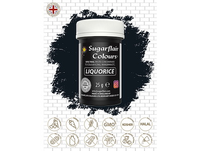 Farvepasta Liquorice/Sort 25 g